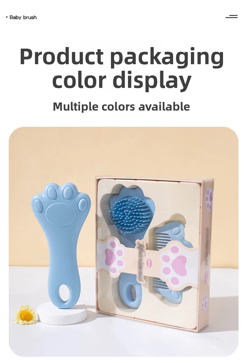 Gentle Baby Hair Wash Brush Set | Soft Bristle Scalp Massager