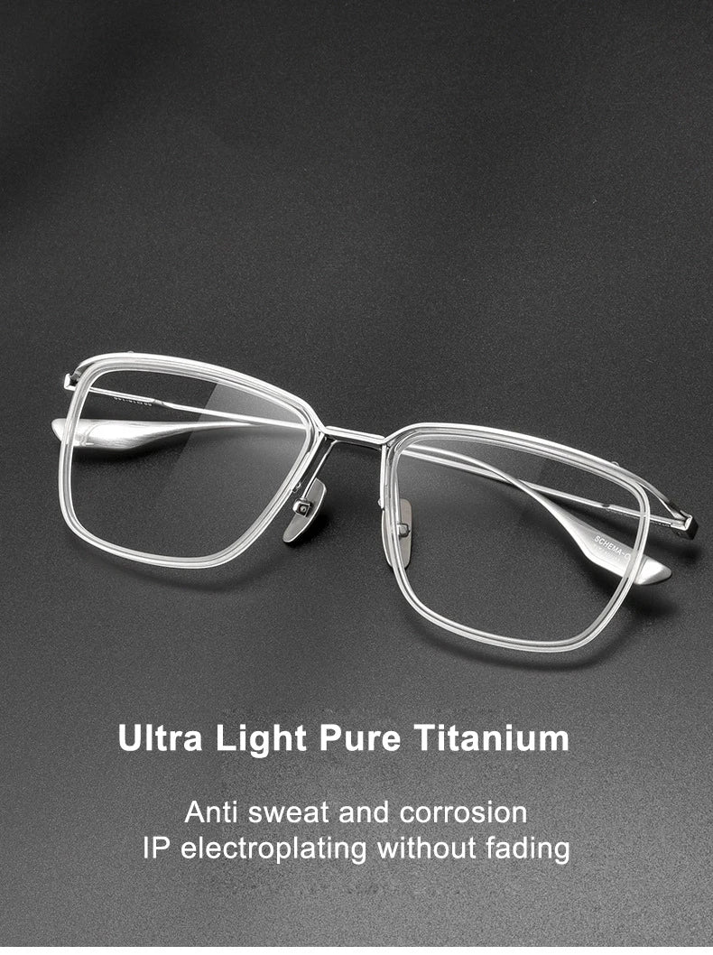 Ultra-light Luxury Business Glasses | Stylish Titanium Eyewear