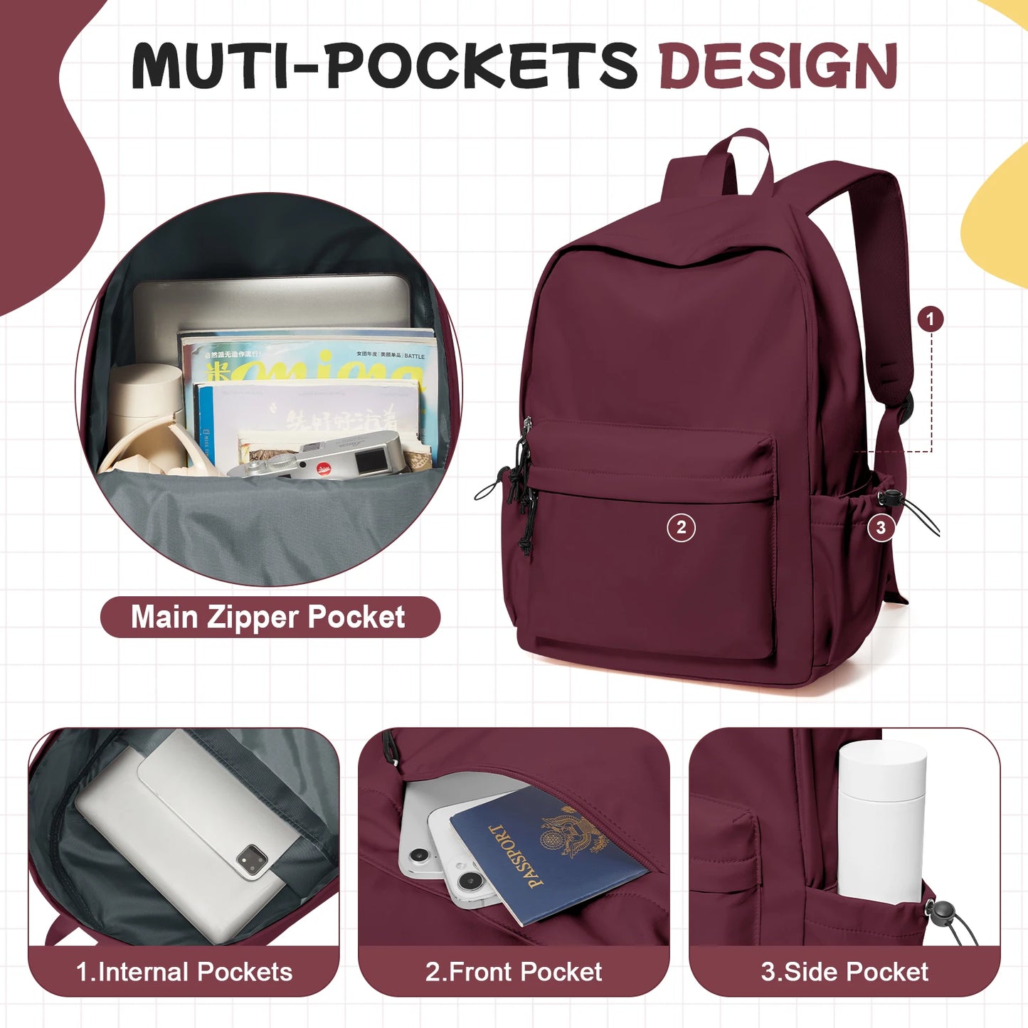 Versatile School Backpack for Teens | Travel & Casual Daypack