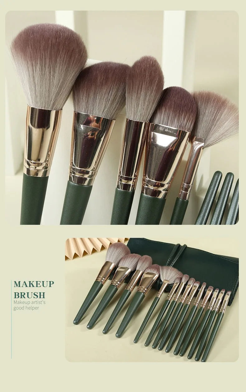 Super Soft Makeup Brush Set | 14 Essential Beauty Tools
