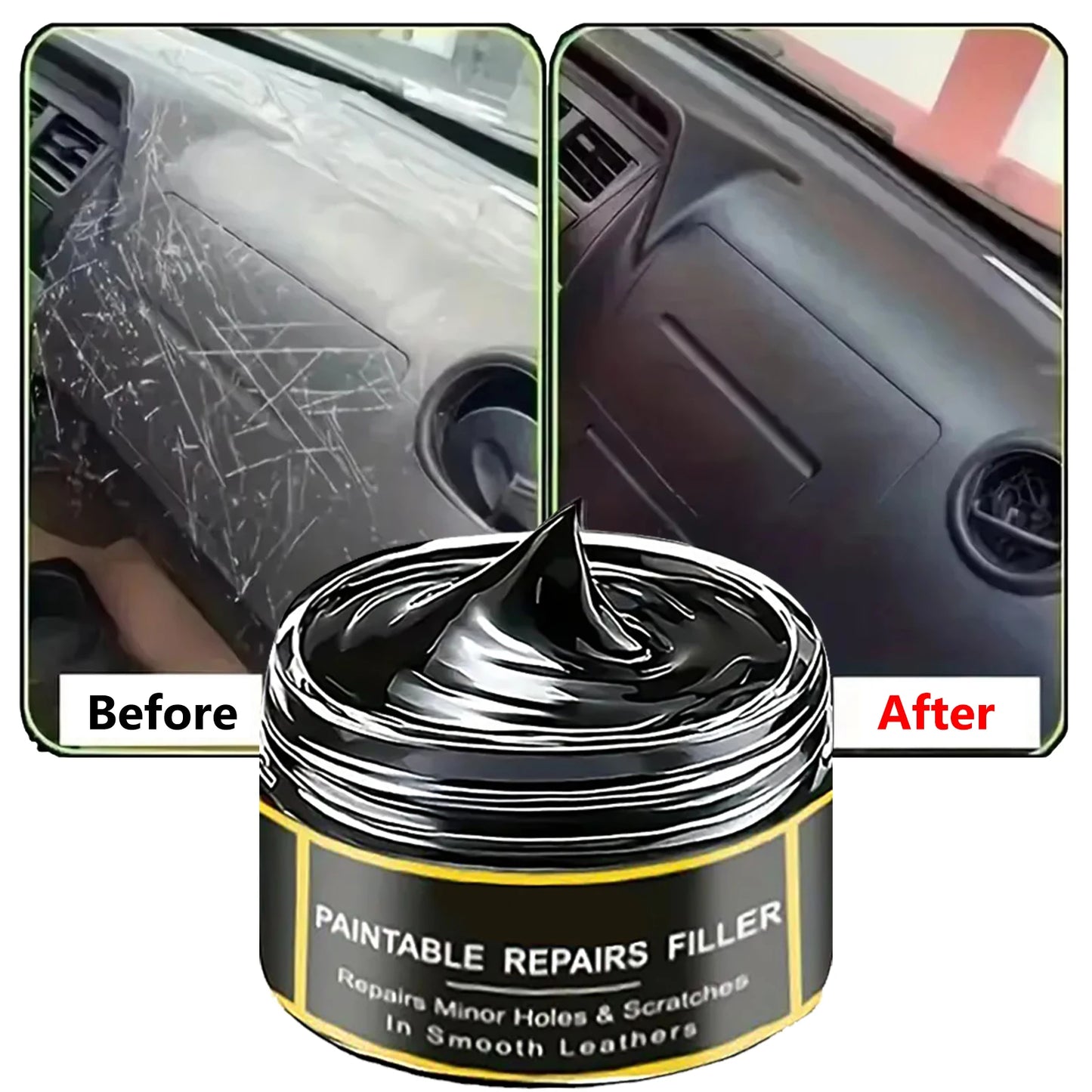 Car Interior Plastic Leather Scratch Repair Paste | Anti-Aging Solution