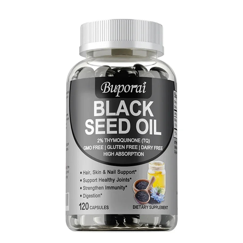 Premium Black Seed Oil Capsules | Immune Health & Wellness Support