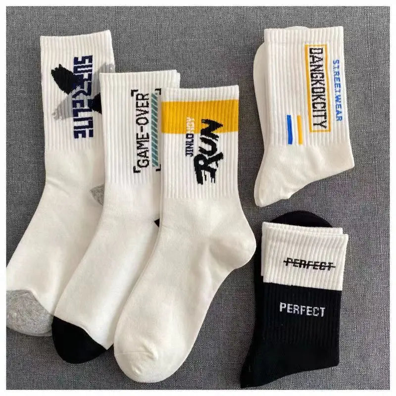 Men's Versatile Mid Socks | Comfortable Street Style Sports Socks