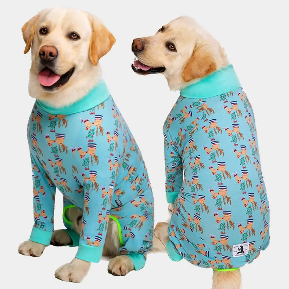 Cartoon Pet Recovery Suit | Comfortable Dog Pajamas for Healing
