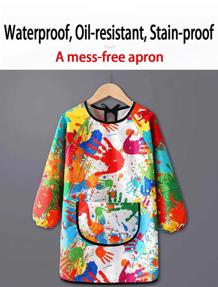 Waterproof Children's Art Apron | Long Sleeved Cover for Kids