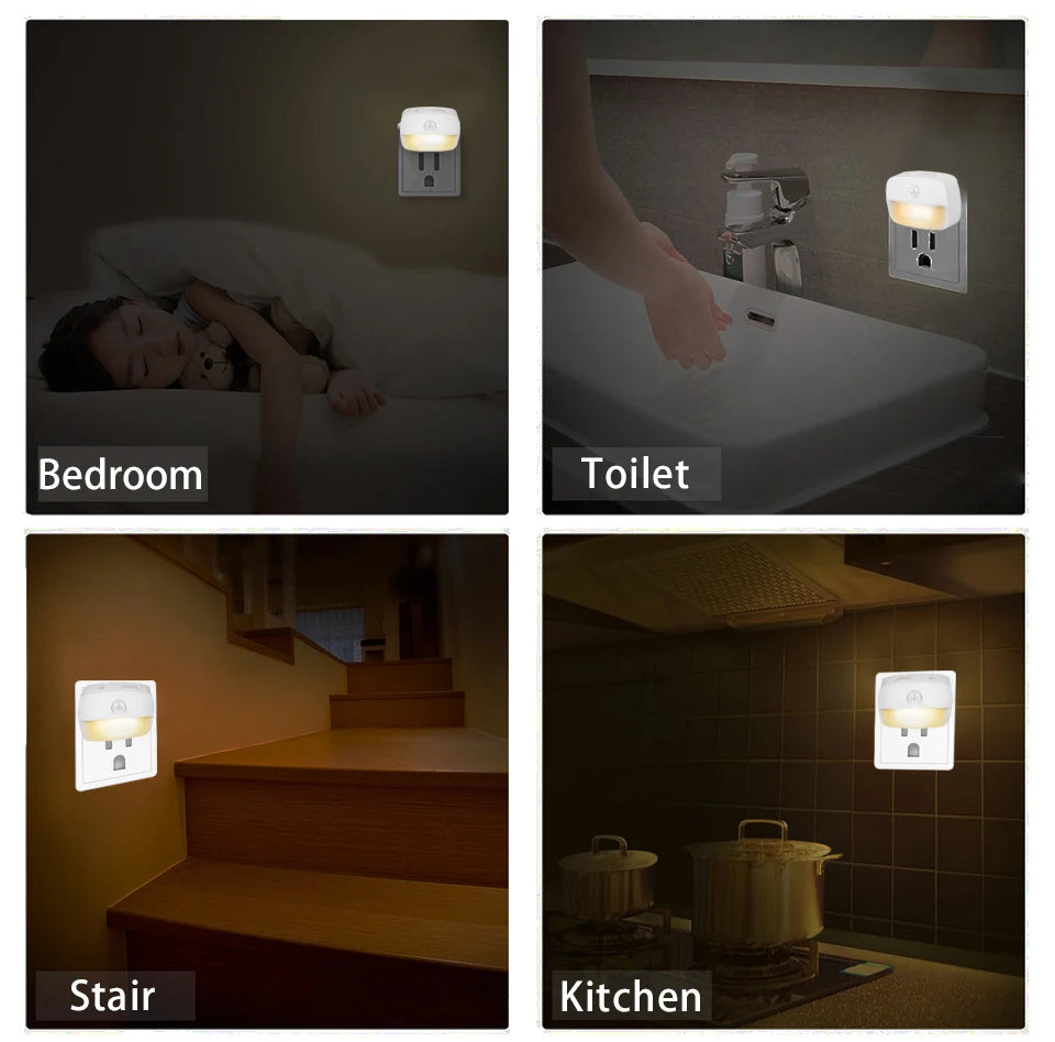 LED Motion Sensor Night Light | 3-Color Temperature Convenience