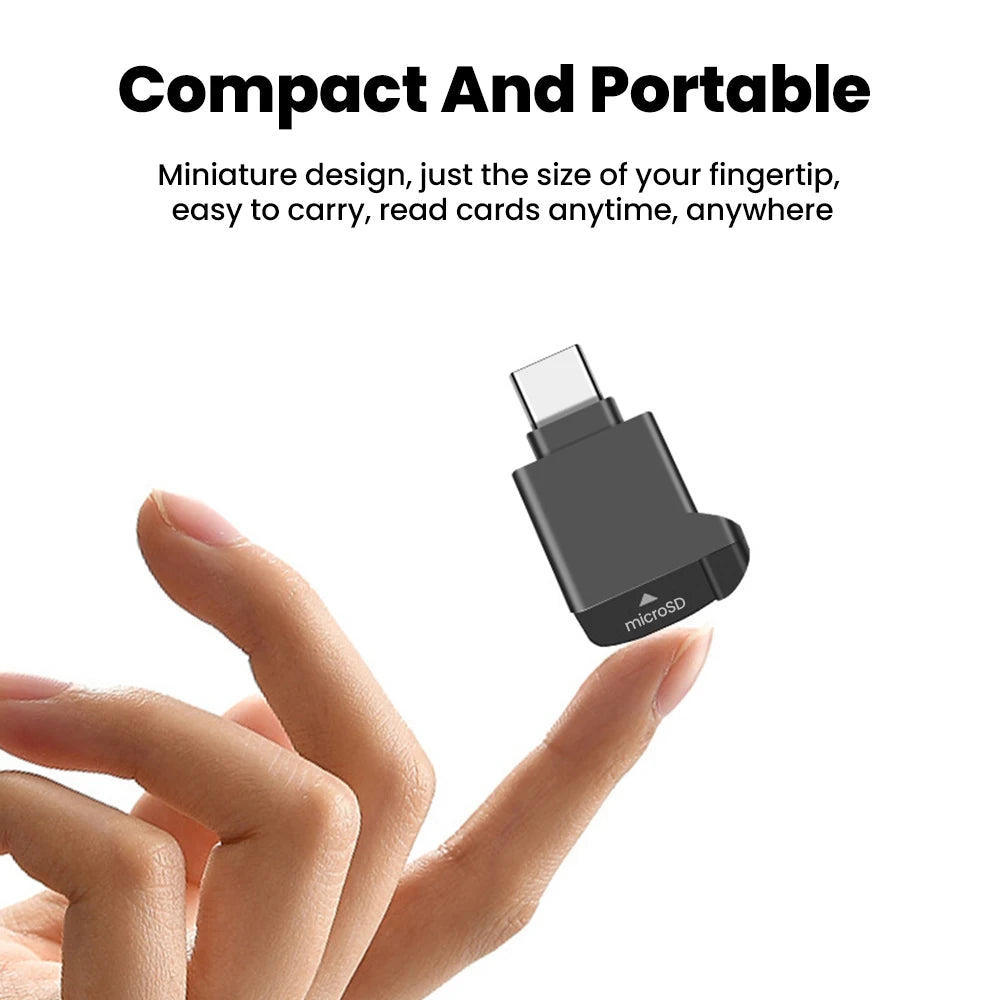 Type-C Mini TF Card Reader | Versatile External Storage Solution
