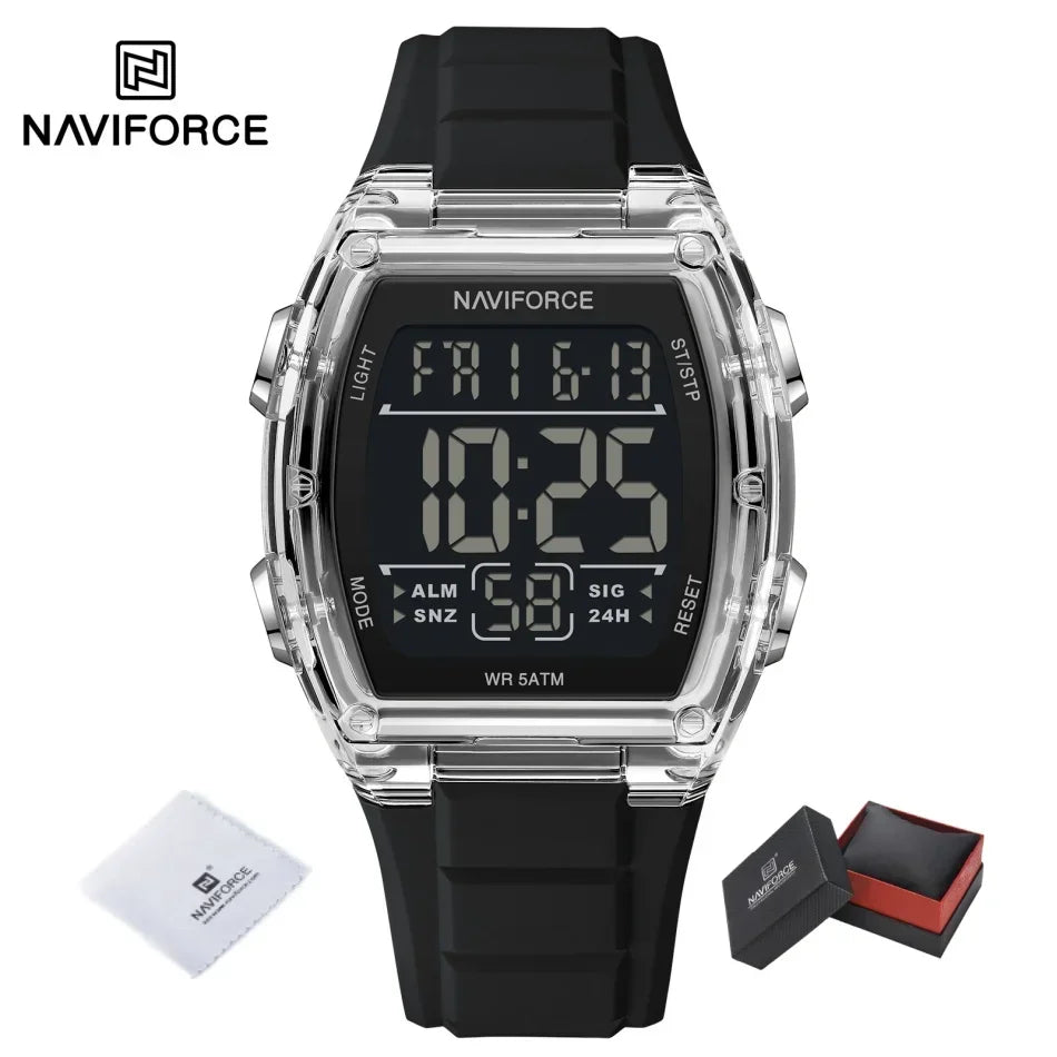 Luxury Digital Sport Watches for Men | Waterproof Silicone Band