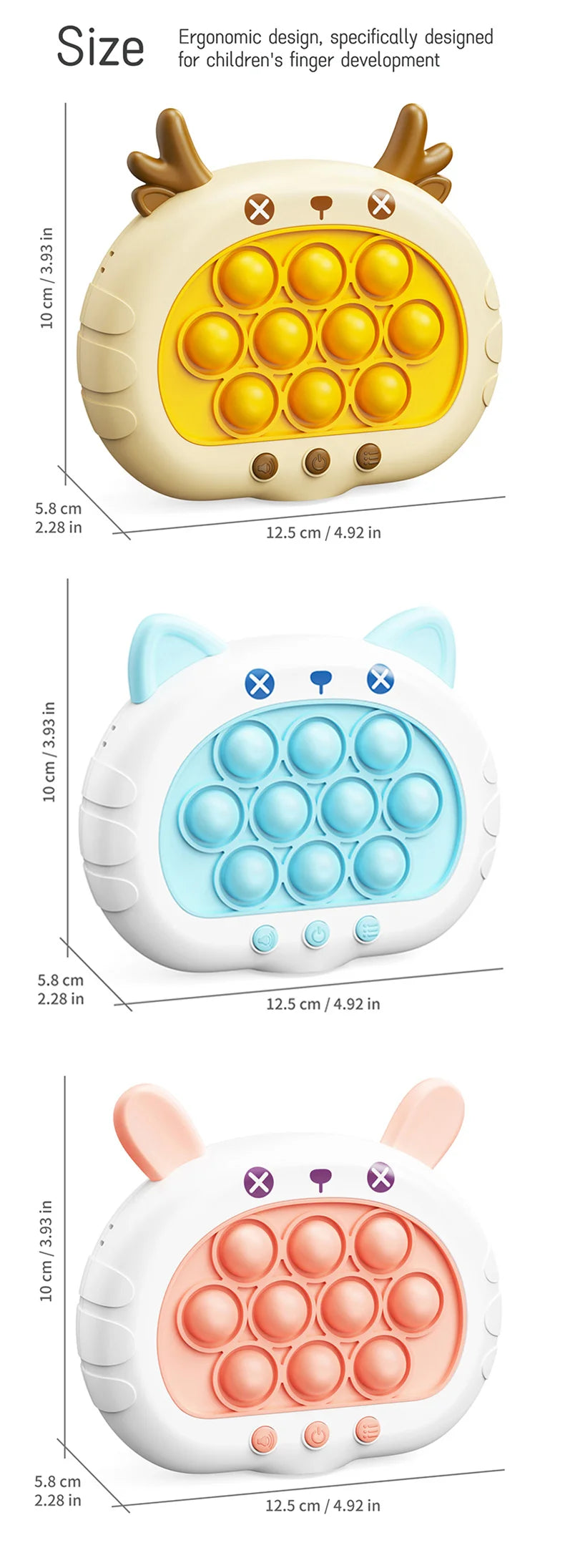 Light Up Push Electronic Puzzle Console | Fun Fidget Toy
