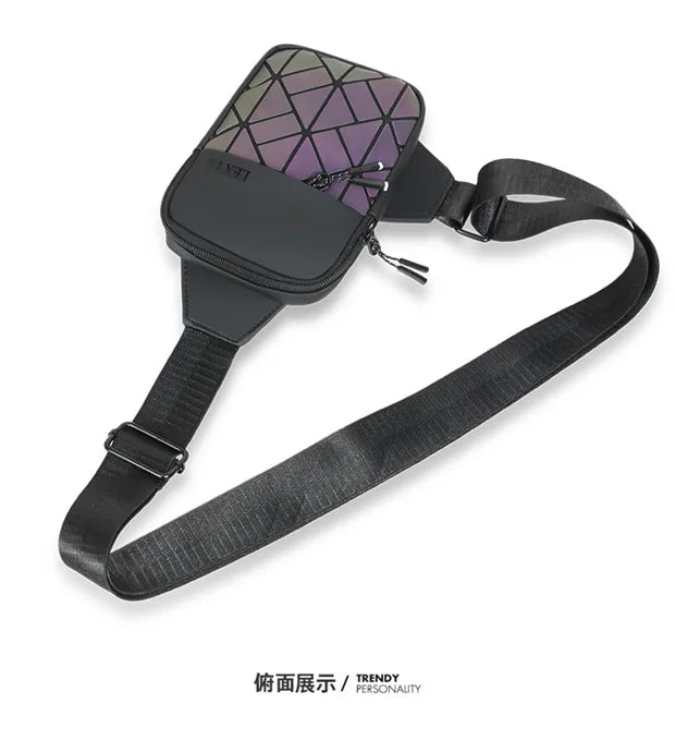 Stylish Crossbody Small Bag | Fashionable Rhombus Grid Design