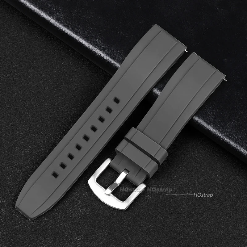 Quick Release Silicone Rubber Watch Strap | Soft Sports Watchband