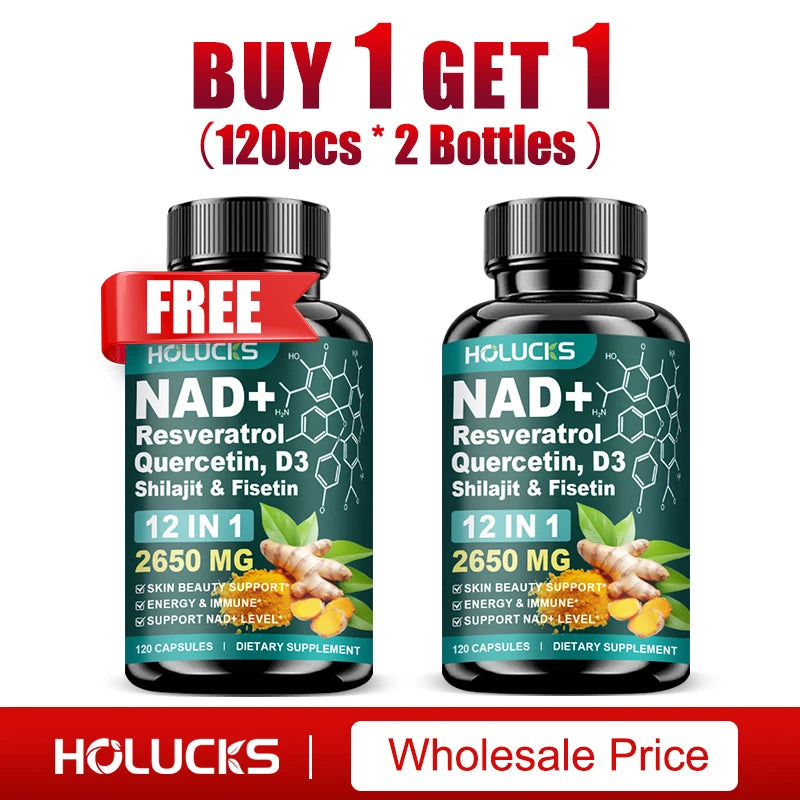 Daily NAD+ Supplement for Energy, Immune & Skin Health