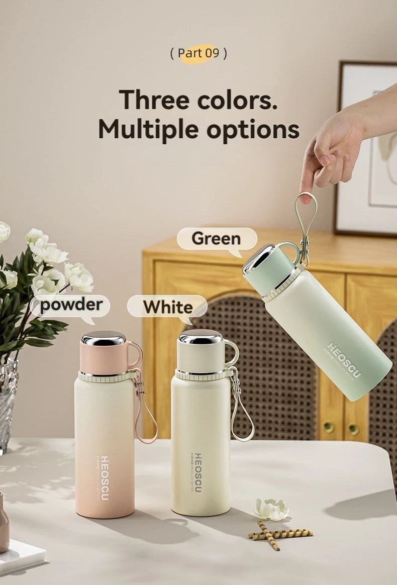 Premium Insulated Vacuum Water Bottle | Smart Stainless Steel Flask