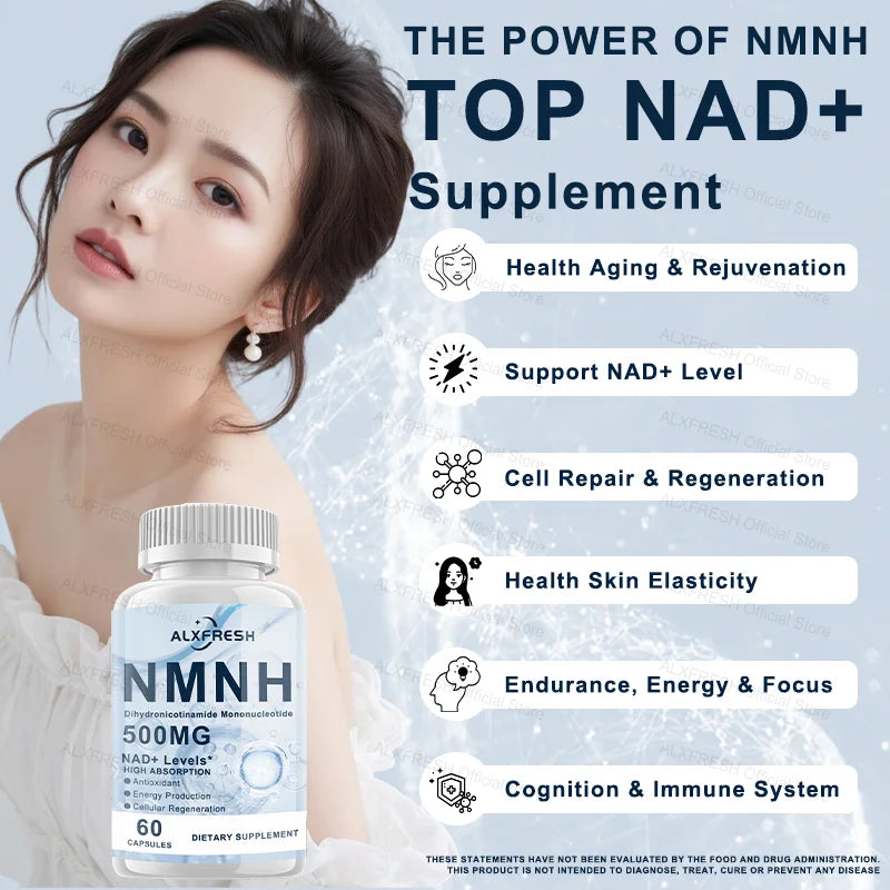 NMNH Capsules Improve Cardiovascular Brain Muscle Cognitive Functions Exercise Endurance Regulate Cellular Energy Metabolism