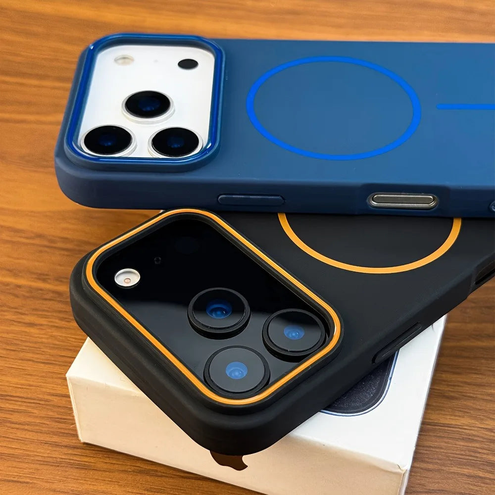 Funda Magnética Mate de Lujo para Teléfono | Elegante Protección para iPhone