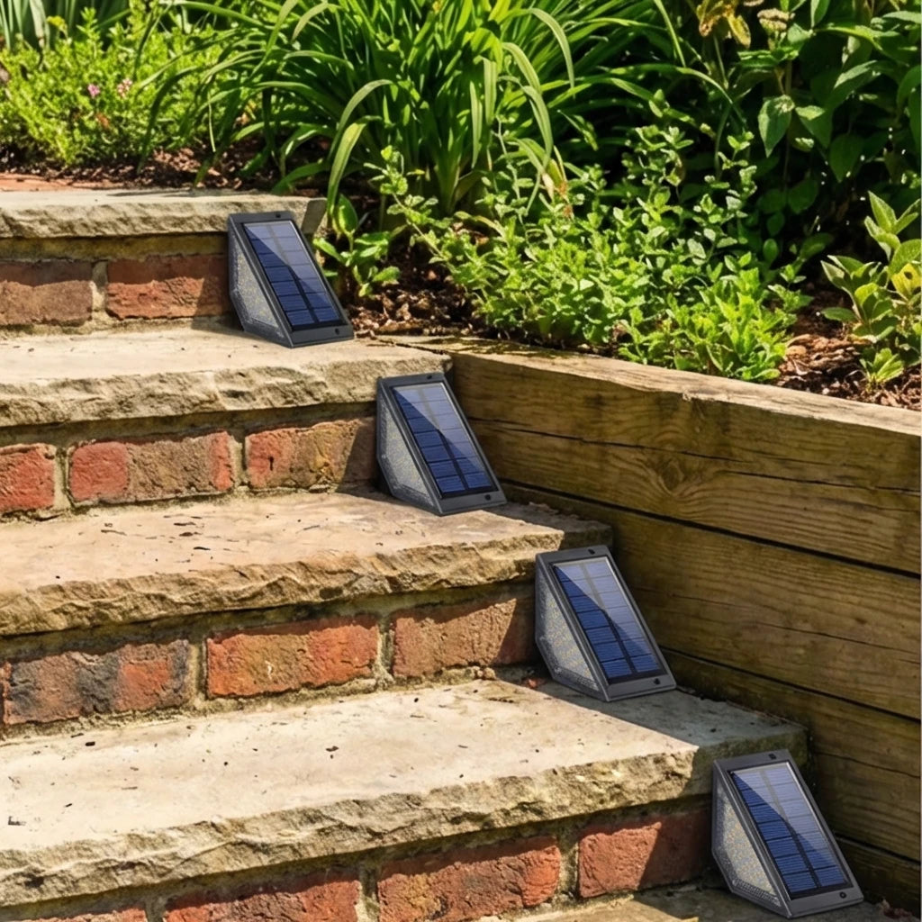 Outdoor Solar Step Lights | Waterproof LED Stair Illumination