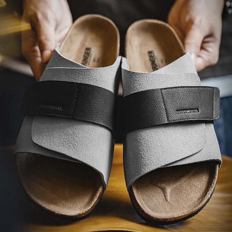 Men's Color-Block Slide-On Sandals | Comfortable Summer Mules