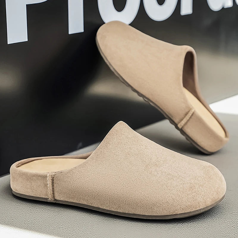 Comfortable Unisex Leather Slip-On Mules | Summer & Spring Flats