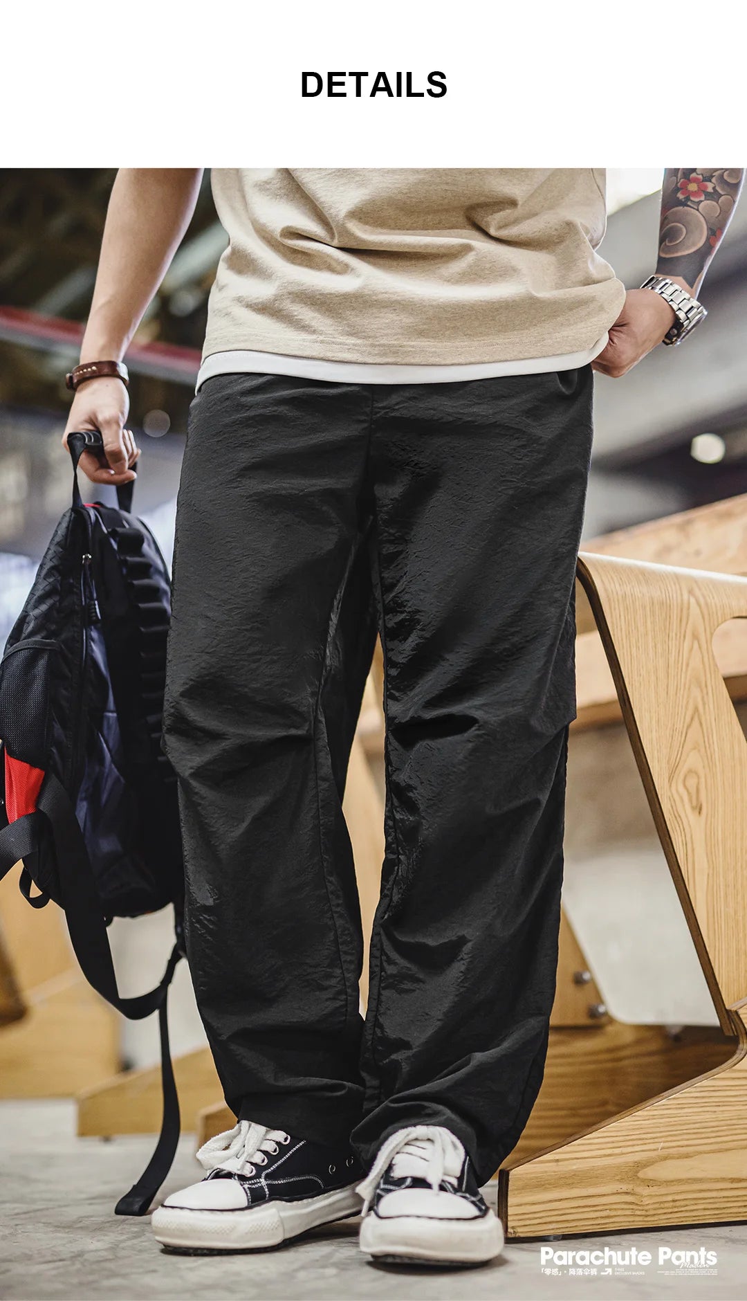 Men's Lightweight Water-Repellent Cargo Pants for Spring