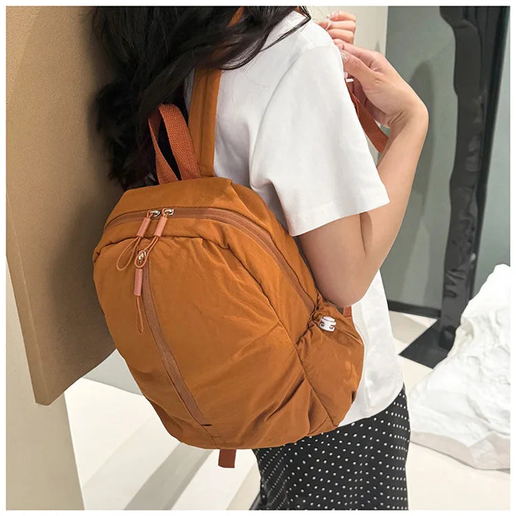 Lightweight Macaron Color Oxford Backpack for Women | Casual Chic bag
