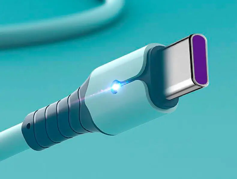 Liquid Silicone USB Type A to C Charging Cable | Fast & Durable