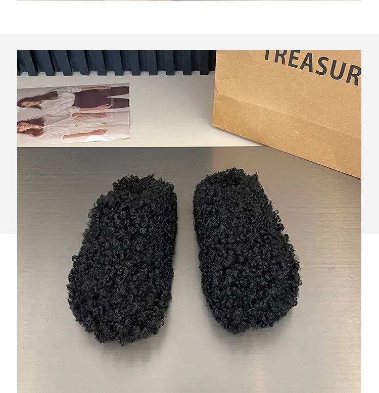 Warm Plush Velvet Slippers | Cozy Lightweight Home Footwear