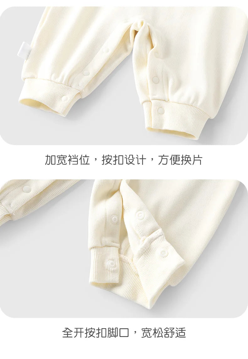 Baby Long-Sleeve Romper | Cute Autumn Suspender Jumpsuit