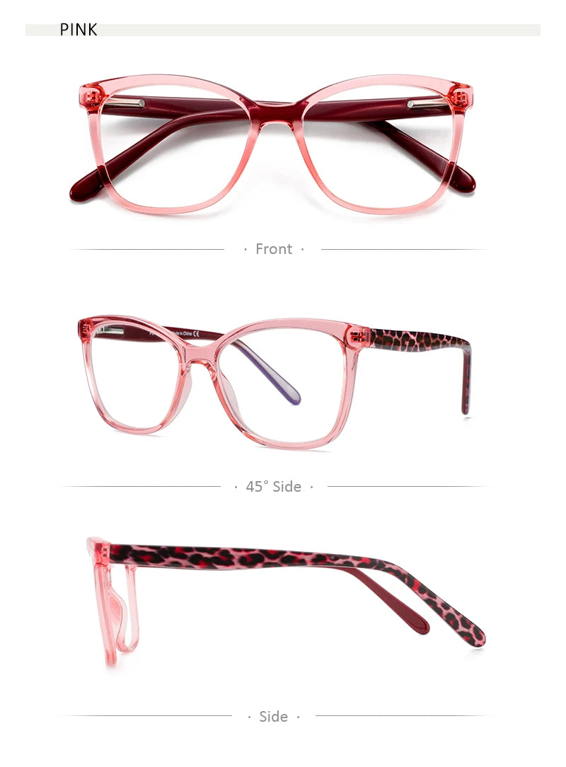 Stylish Women's Prescription Glasses | Progressive Square Acetate Frames