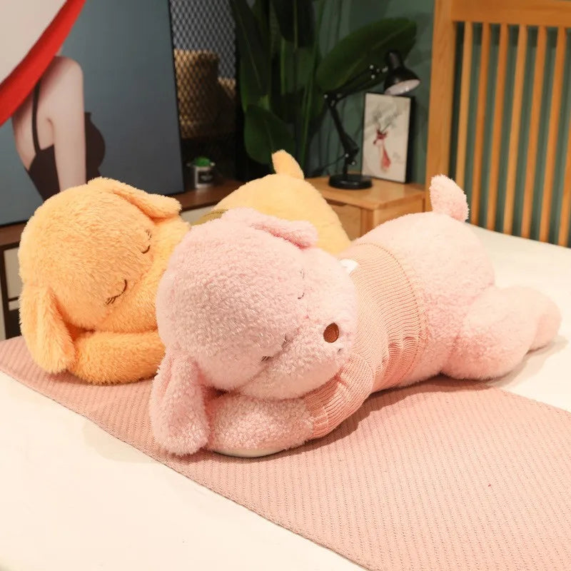 Lovely Giant Plush Dog Pillow | Soft Sweater Dog Stuffed Toy