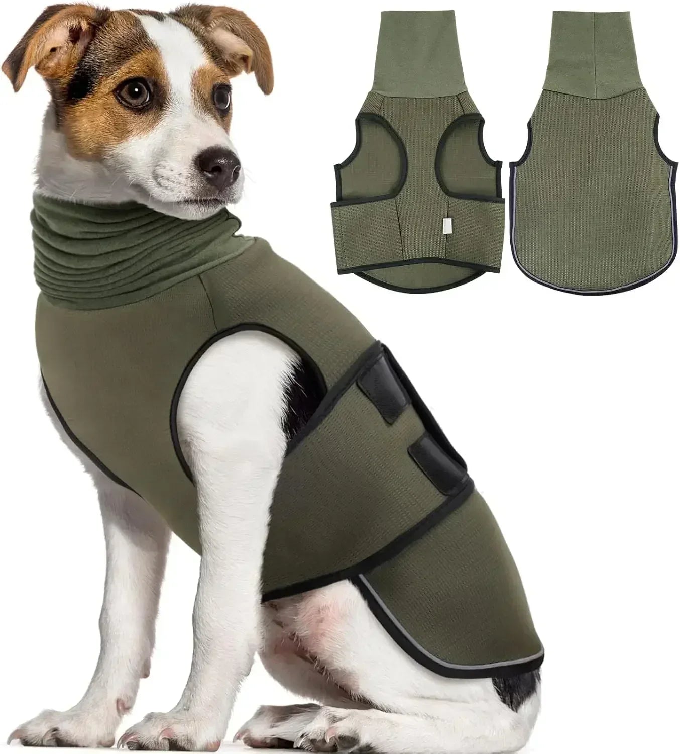 Chaleco para perros ansiosos con capucha | Comodidad y seguridad para mascotas