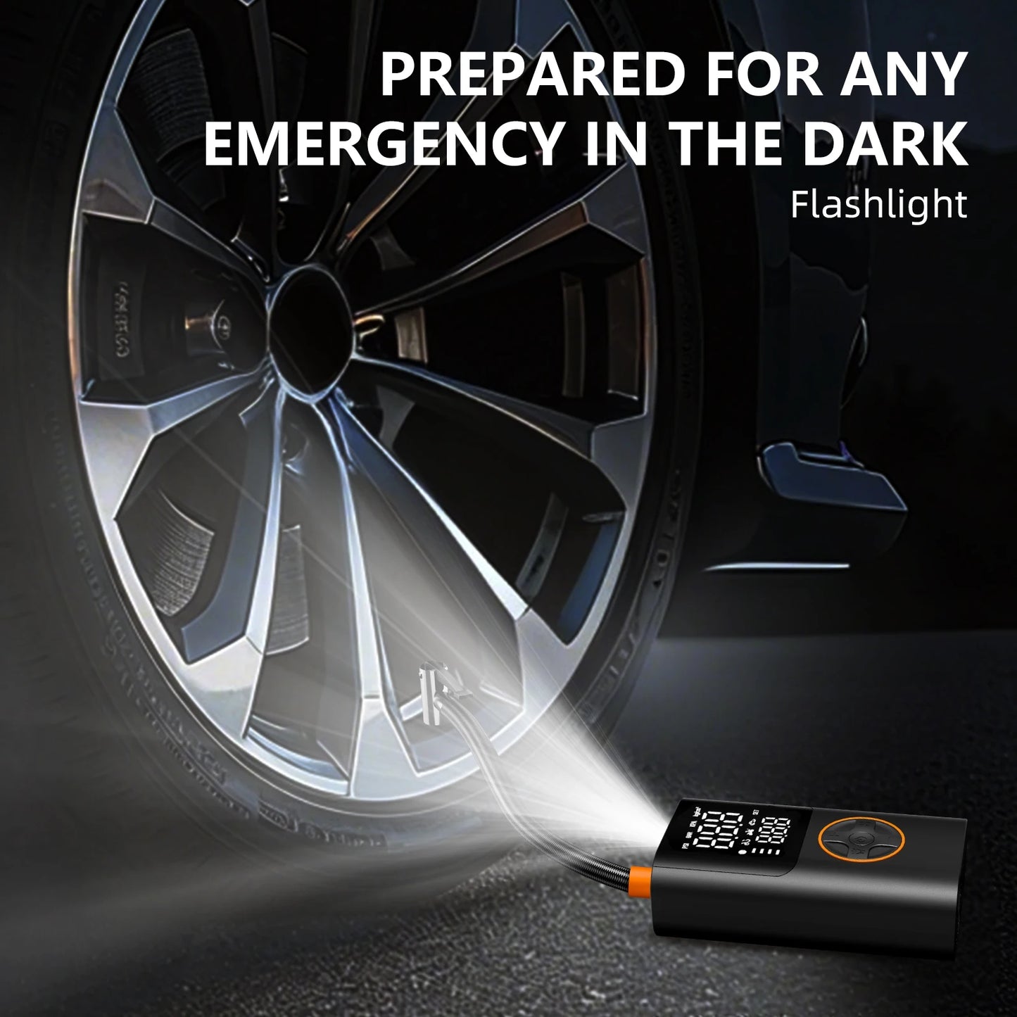 Portable Air Pump Set with Power Bank for Car & Bike | 150PSI