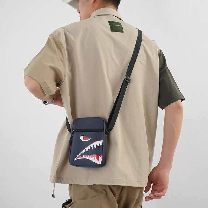 Men's Casual Oxford Crossbody Bag | Stylish Adjustable Travel Pouch