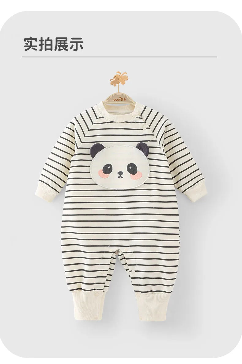 Cotton Striped Baby Romper | Soft & Adorable Newborn Jumpsuit