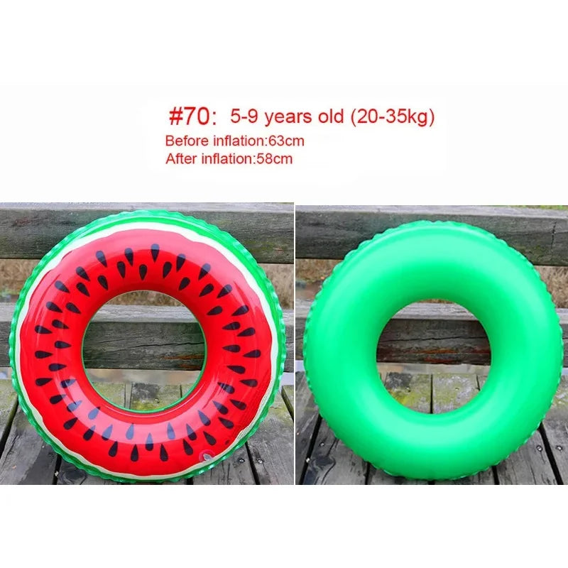 Watermelon Pool Floats | Fun Inflatable Swimming Ring for All Ages