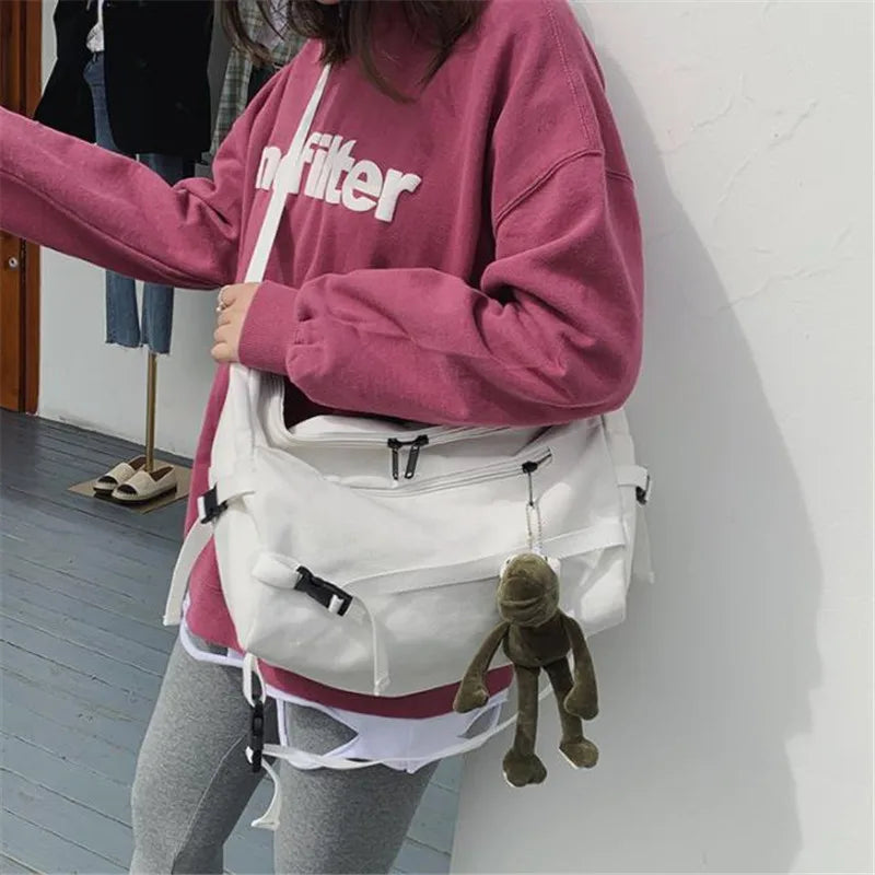 Stylish Canvas Crossbody Bag for Women | Versatile Messenger Purse