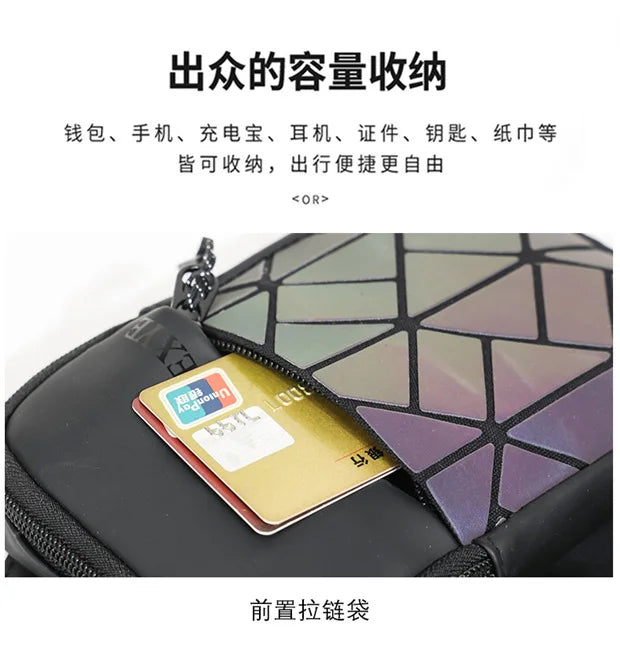 Stylish Crossbody Small Bag | Fashionable Rhombus Grid Design