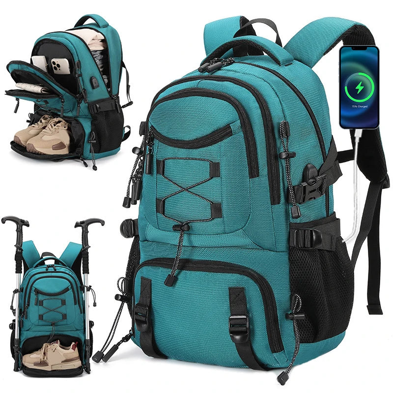 Lightweight USB Climbing Backpack | Ideal for Travel & Hiking