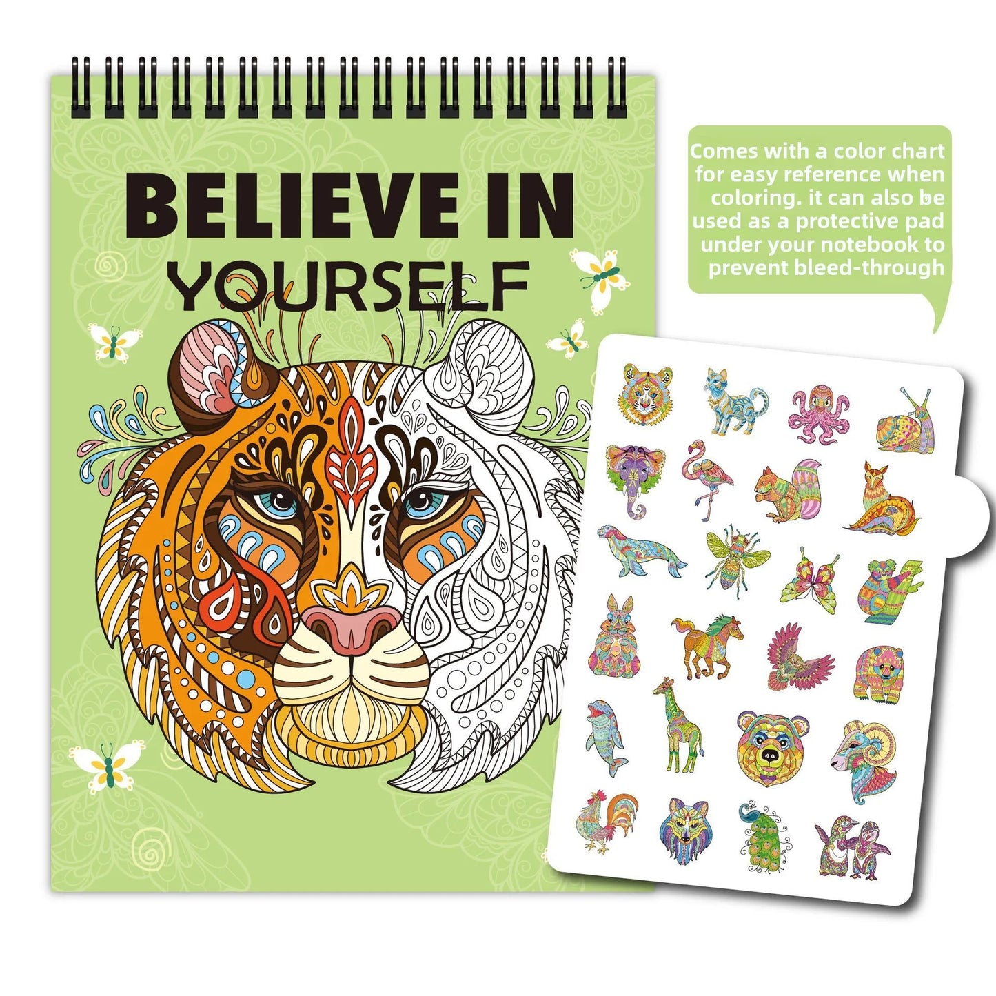 Relaxing Adult Coloring Book | Fun Animal Graffiti Designs