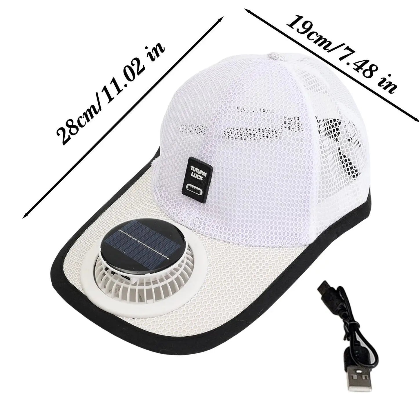Breathable Mesh Cap with USB Fan | Summer Outdoor Sun Protection