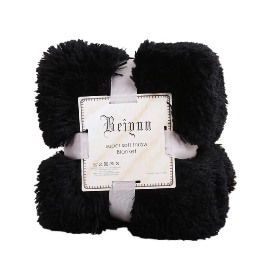 Soft Fluffy Shaggy Throw Blanket | Cozy Faux Fur Bedspread