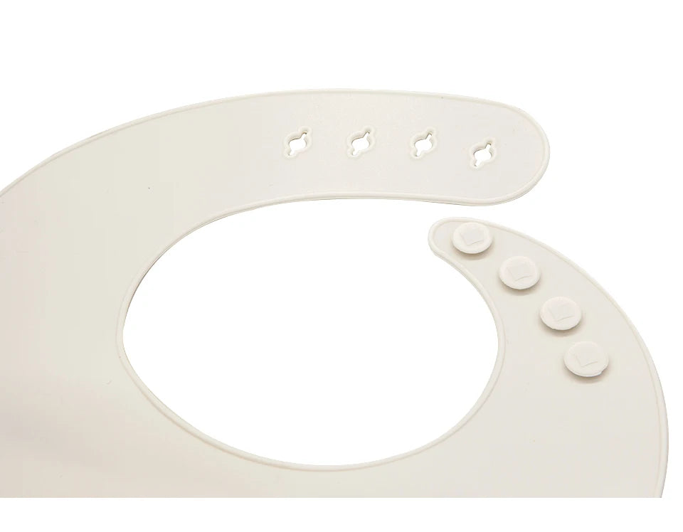 Adjustable Waterproof Silicone Baby Feeding Bibs for Kids