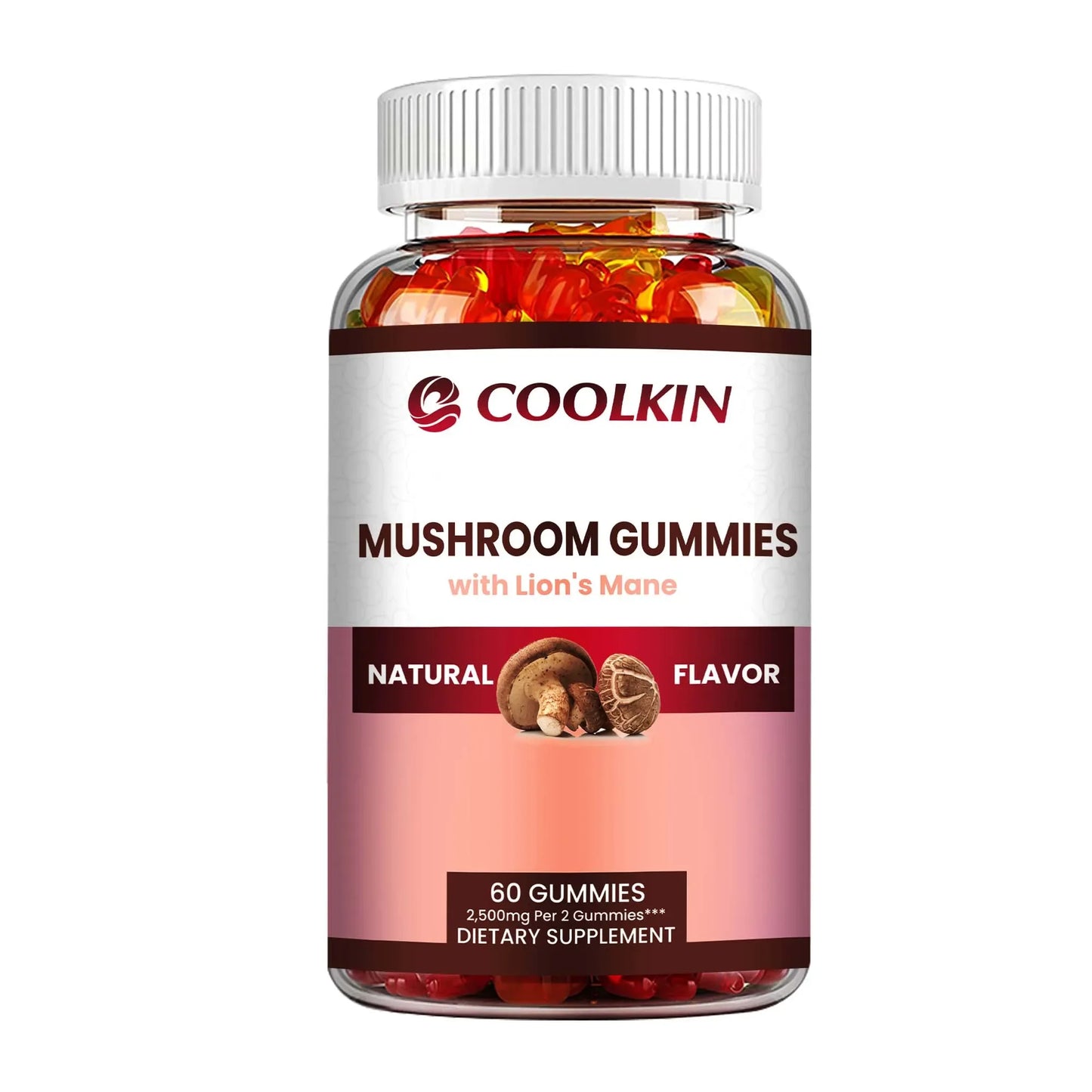 Mushroom Gummy Complex for Immune and Mood Support - 60 Gummies