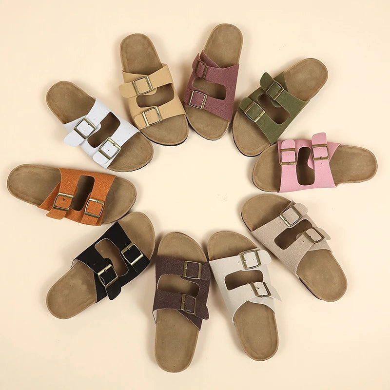 Women's Stylish Flat Beach Sandals | Comfortable Outdoor Slippers