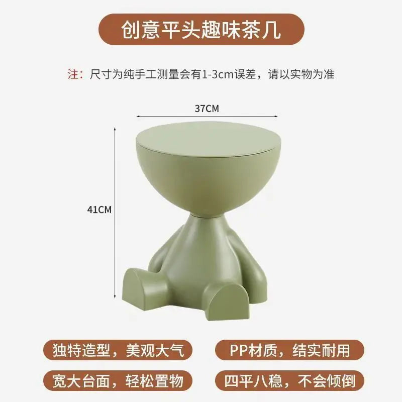 Light Luxury Cartoon Sofa Edge Coffee Table | Creative Side Table