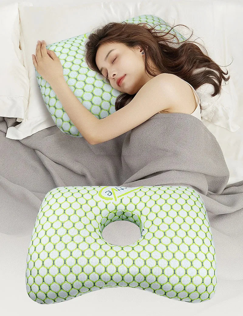 Ice Cooling Double-Layer Sleeping Pillow | Multifunctional Neck Support