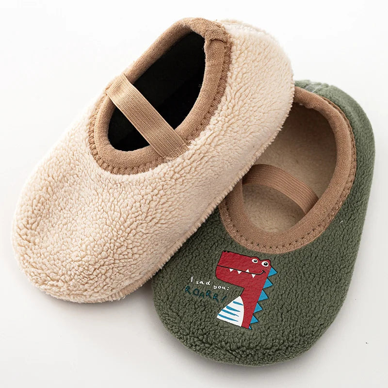 Newborn Anti-Slip Cartoon Shoes | Warm Winter Indoor Slippers
