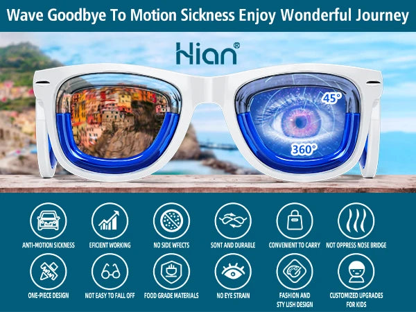 Anti-Motion Sickness Glasses | Lightweight Travel Nausea Relief