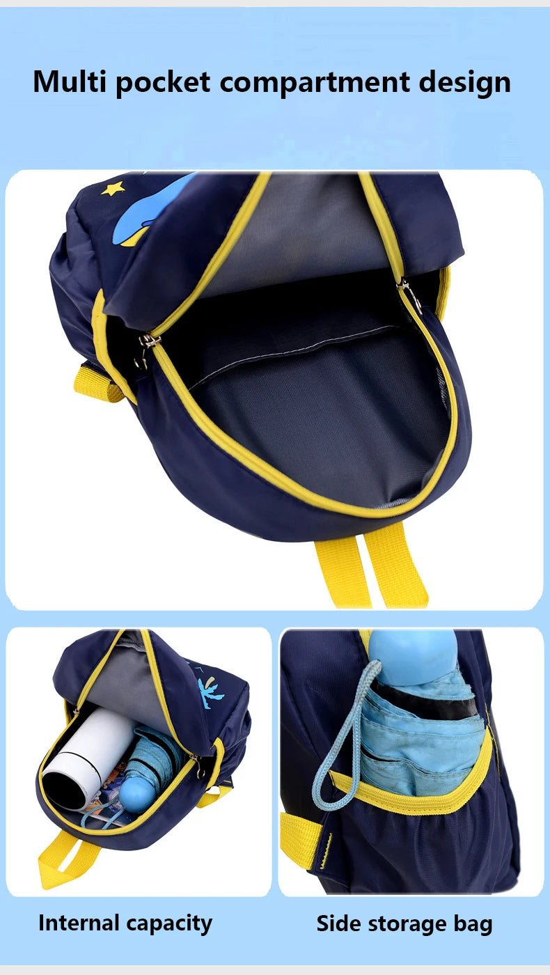 Cute Cartoon Dinosaur Baby Backpack | Adjustable Kids Schoolbag