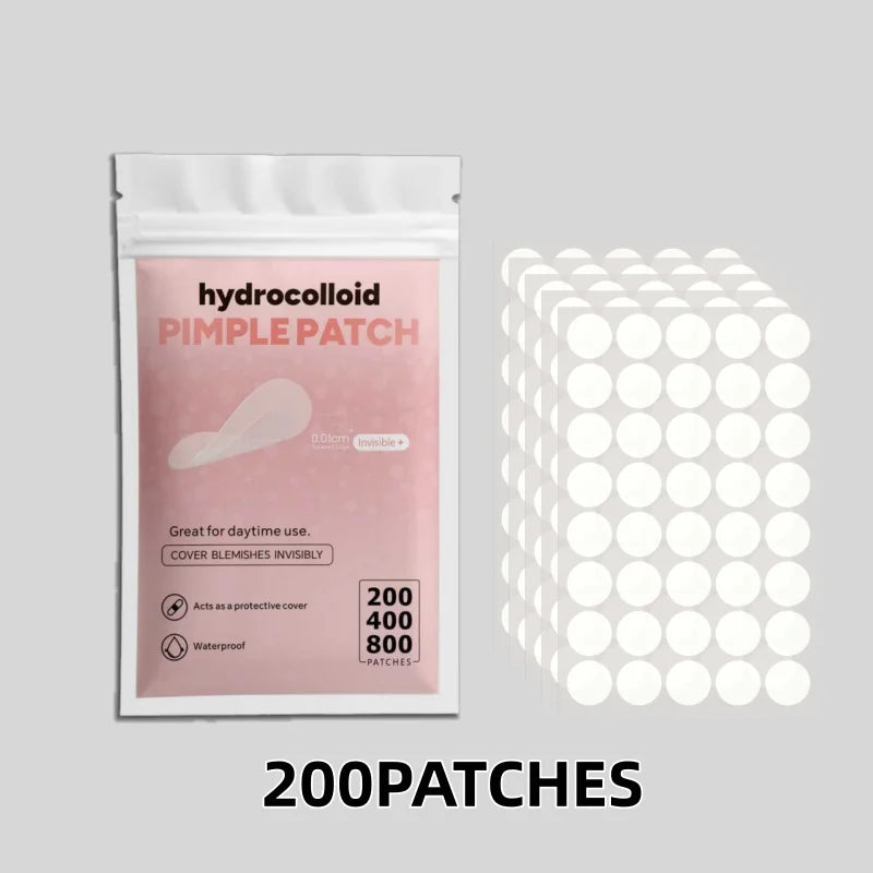 Invisible Clear Pimple Patch Set – Hydrocolloid Acne Stickers