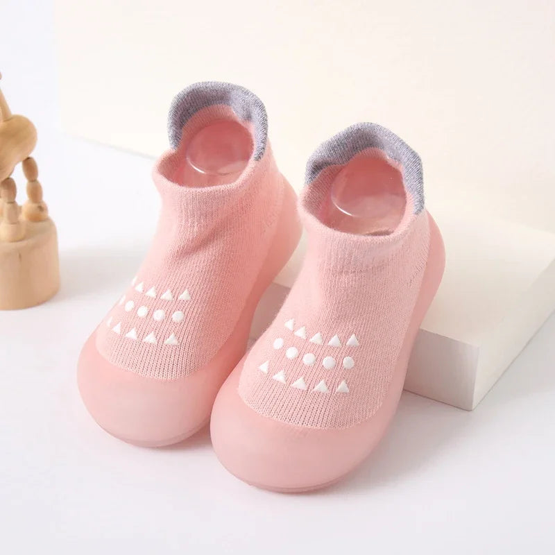 Cute Cartoon Baby Socks Shoes | Soft Rubber Sole for First Walkers